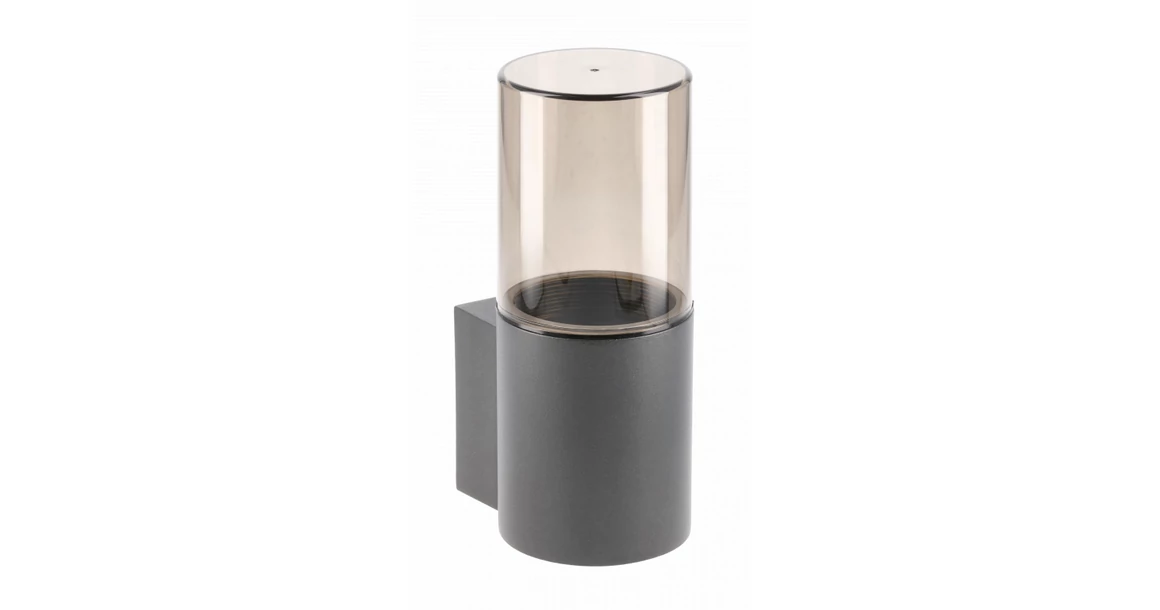 Kép 1/3 - Lámpa Kerti lámpatest MEDIO-AU, E27, MAX.15W, IP54, AC220-240V, 50-60Hz, falra szerelhető, grafit