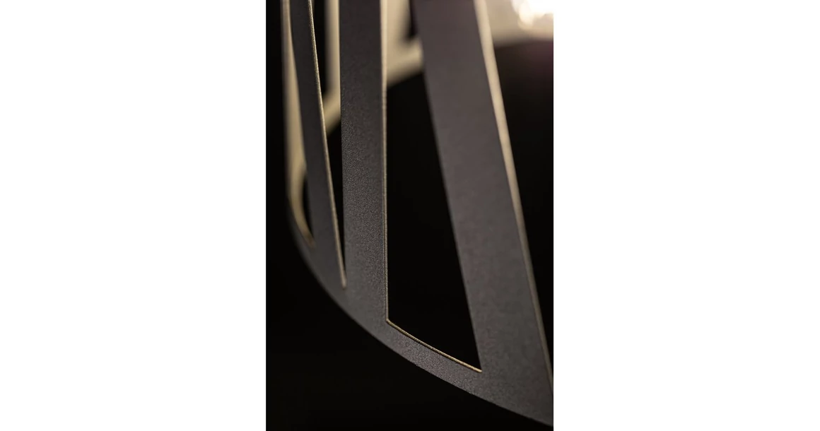 Kép 2/5 - Lámpa Mennyezeti lámpatest MELODY,2782,AC220-240V,50/60Hz,3*E27, max.40W, IP20, Átmérő 40 cm, hármas, fekete