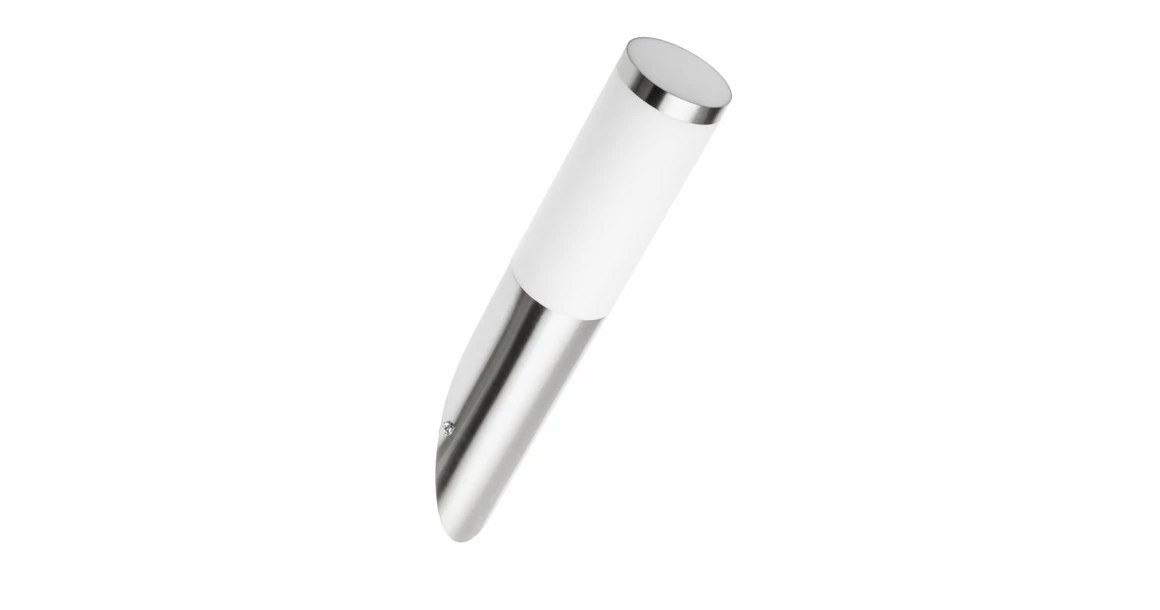 Kép 1/2 - Lámpa Kerti lámpatest MILAN-U,E27, MAX.40W, IP54, AC220-240V, 50-60Hz, ferde fali lámpa, inox