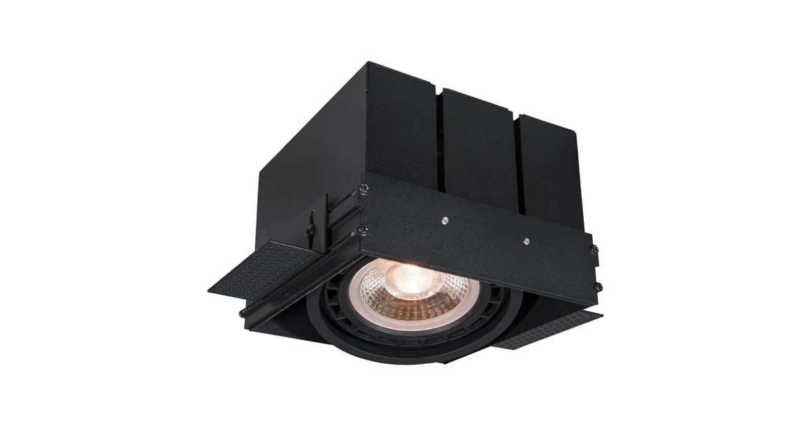 Kép 1/3 - Lámpa Mennyezeti lámpatest Milo,4731,AC220-240V, 50/60 Hz, 1* GU10, ES111,IP 20, süllyesztett, keret nélküli, fekete