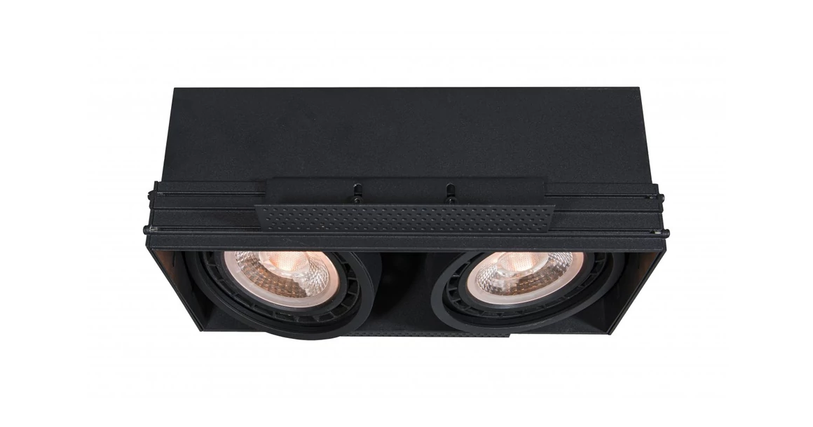 Kép 1/5 - Lámpa Mennyezeti lámpatest Milo,4755,AC220-240V, 50/60 Hz, 2* GU10, ES111,IP 20, süllyesztett, keret nélküli fekete