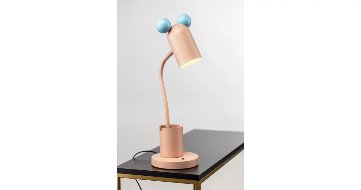 Kép 3/7 - Lámpa Asztali MOUSE , 9974, max.250V, 50/60Hz, 1*E27,  max.25 W, átmérő 8 cm, IP20, rózsaszín