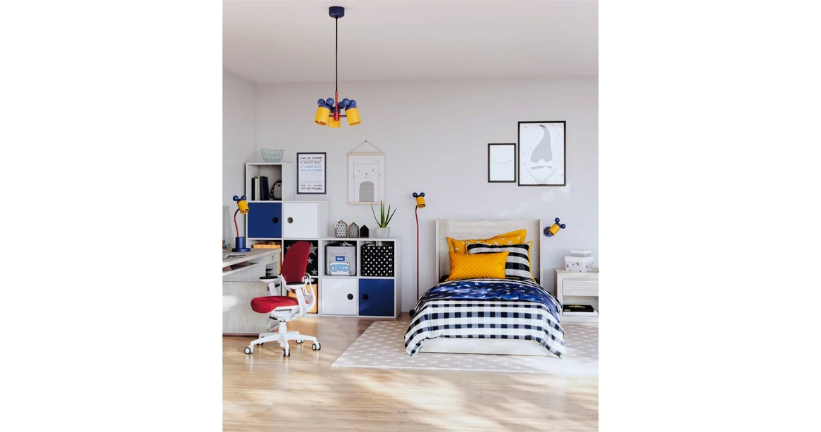 Kép 2/7 - Lámpa Asztali MOUSE , 5495, max.250V, 50/60Hz, 1*E27, max.25 W, átmérő 8 cm, IP20, sötétkék/arany