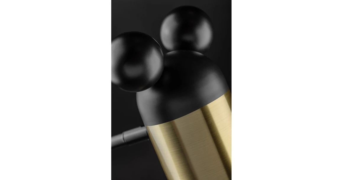 Kép 4/9 - Lámpa Mennyezeti lámpatest MOUSE II, 0598, max.250V, 50/60Hz, 3*E27, max.25 W, IP20, átmérő 30 cm, arany/fekete