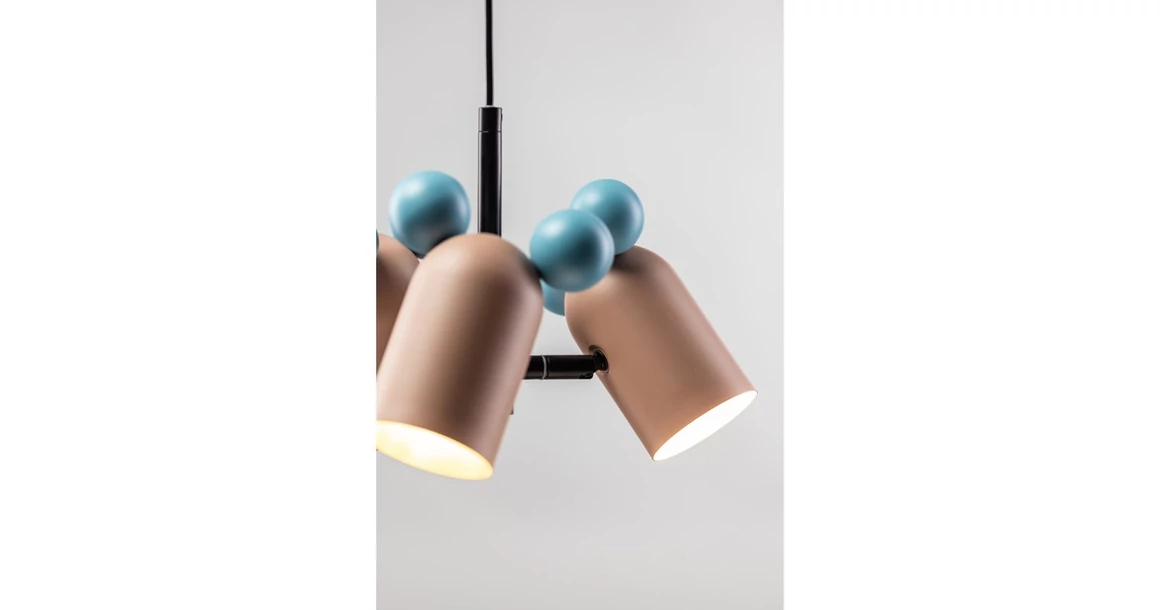 Kép 4/5 - Lámpa Mennyezeti lámpatest MOUSE II, 2677, max.250V, 50/60Hz, 3*E27, max.25 W, IP20, átmérő 30 cm, rózsaszín