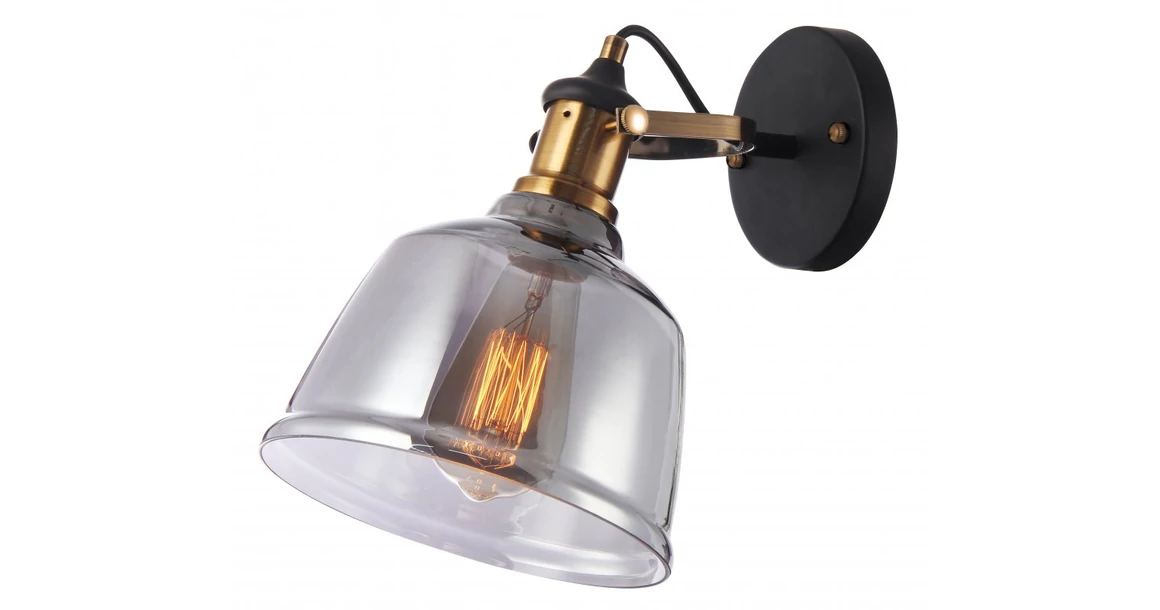 Kép 1/2 - Lámpa Fali lámpatest MUSCARI II,3657,AC220-240V,50/60Hz,1*E27, IP20,egy, fehete