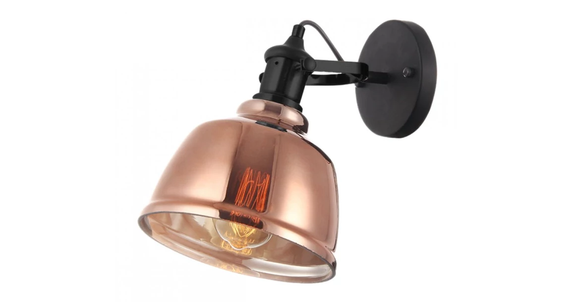 Kép 1/2 - Lámpa Fali lámpatest MUSCARI IIB,4012,AC220-240V,50/60Hz,1*E27, IP20,egy, borostyán