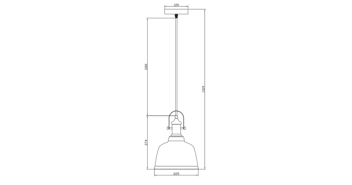 Kép 2/2 - Lámpa Mennyezeti lámpatest MUSCARI 2 II,3688,AC220-240V,50/60Hz,1*E27, IP20,átmérő22,5CM,egy, fekete