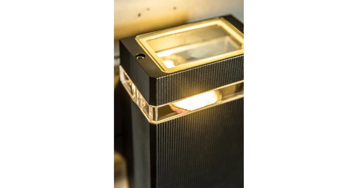 Kép 3/4 - Lámpa Fali Lámpa NESSA 2 irányú, GU10, MAX. 50W, IP54, AC220-240V, 50/60Hz, fekete