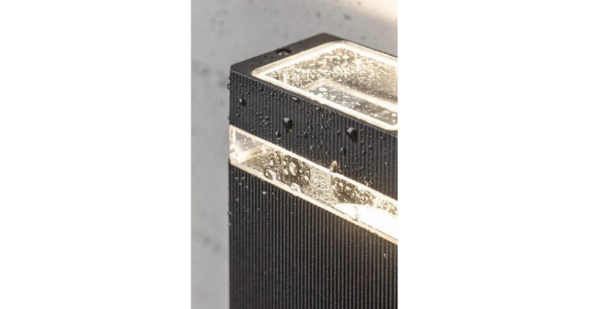 Kép 4/5 - Lámpa Fali Lámpa NESSA 1 irányú, GU10, MAX. 50W, IP54, AC220-240V, 50/60Hz, fekete