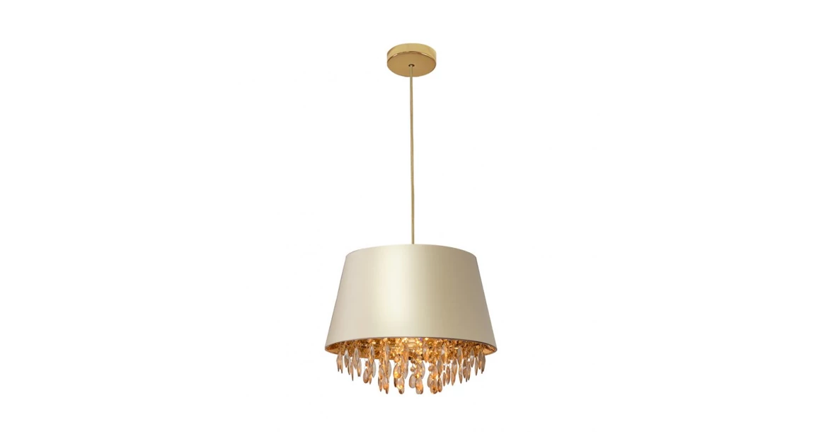 Kép 1/8 - Lámpa Mennyezeti lámpatest NESTO, 6113, AC220-240V, 50/60Hz, 1*E27, max.40W, IP20, átmérő 30 cm, krém