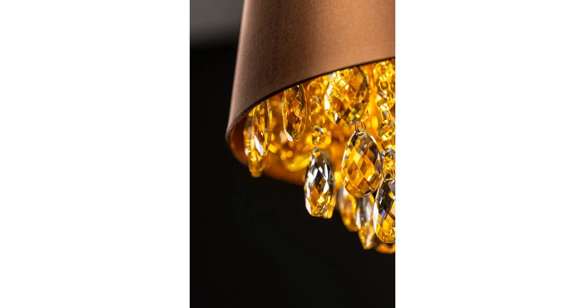 Kép 6/9 - Lámpa Mennyezeti lámpatest NESTO, 6083, AC220-240V, 50/60Hz, 1*E27, max.40W, IP20, átmérő 30 cm, barna