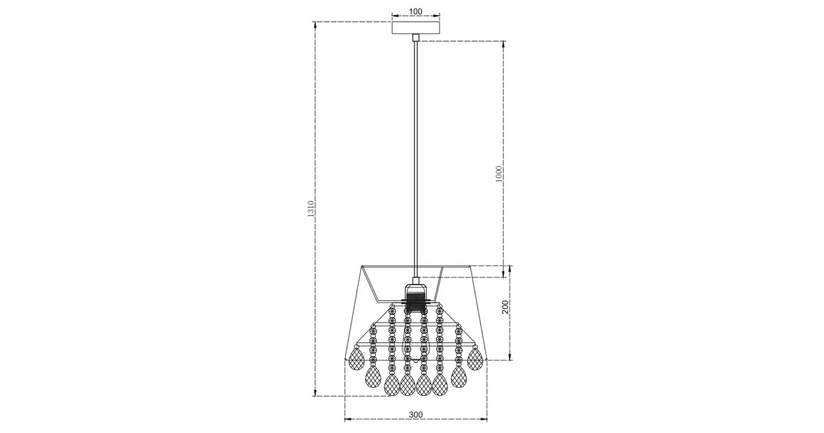 Kép 8/8 - Lámpa Mennyezeti lámpatest NESTO, 6113, AC220-240V, 50/60Hz, 1*E27, max.40W, IP20, átmérő 30 cm, krém