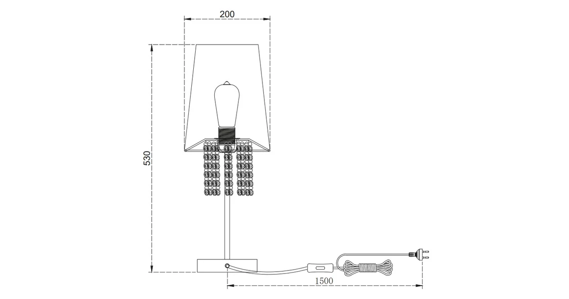 Kép 9/9 - Lámpa Asztali lámpatest NESTO 3 , 6199, AC220-240V, 50/60Hz, 1*E27, max.40W, átmérő 20 cm, barna