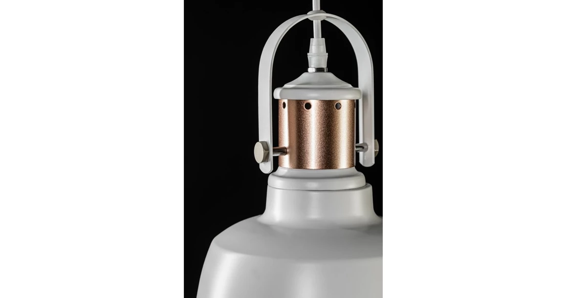 Kép 2/5 - Lámpa Mennyezeti lámpatest NOOR,6934,AC220-240V,50/60Hz,1*E27,IP20,átmérő 22CM,egyes,fehér