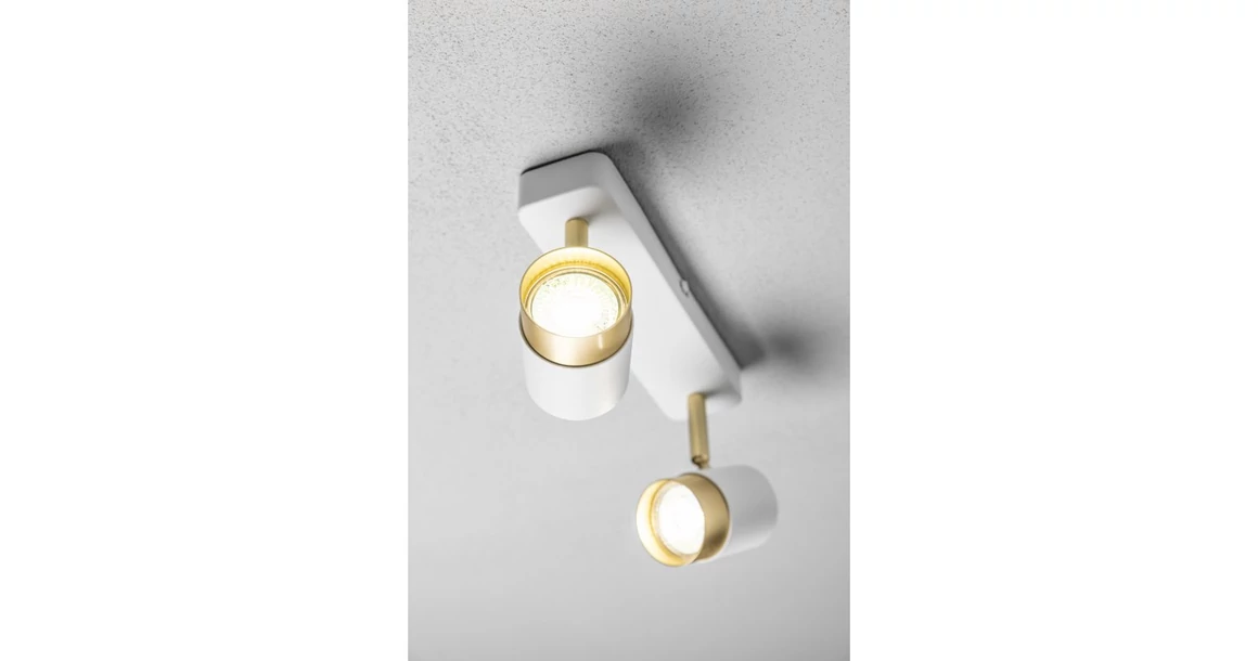 Kép 2/7 - Lámpa Mennyezeti lámpatest ORIO, aluminium, 24.0x5.5x14.0, IP20, 2*GU10, max. 50W, kör, fehér