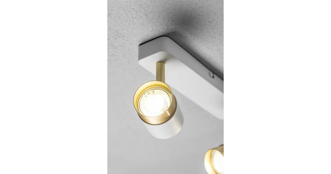 Kép 3/7 - Lámpa Mennyezeti lámpatest ORIO, aluminium, 24.0x5.5x14.0, IP20, 2*GU10, max. 50W, kör, fehér