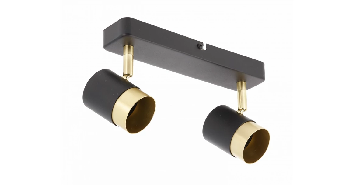 Kép 1/8 - Lámpa Mennyezeti lámpatest ORIO, aluminium, 24.0x5.5x14.0 , IP20, 2*GU10, max. 50W, kör, fekete