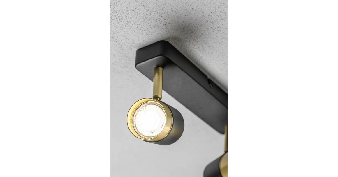 Kép 4/8 - Lámpa Mennyezeti lámpatest ORIO, aluminium, 24.0x5.5x14.0 , IP20, 2*GU10, max. 50W, kör, fekete