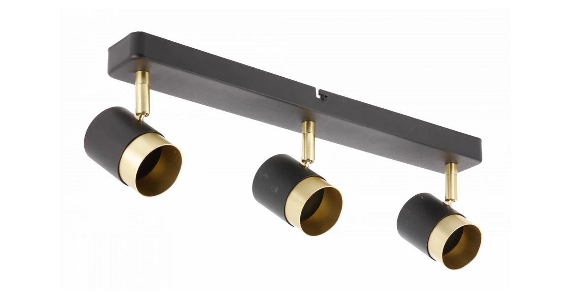 Kép 1/6 - Lámpa Mennyezeti lámpatest ORIO, aluminium, 43.0x5.5x14.0, IP20, 3*GU10, max. 50W, kör, fekete