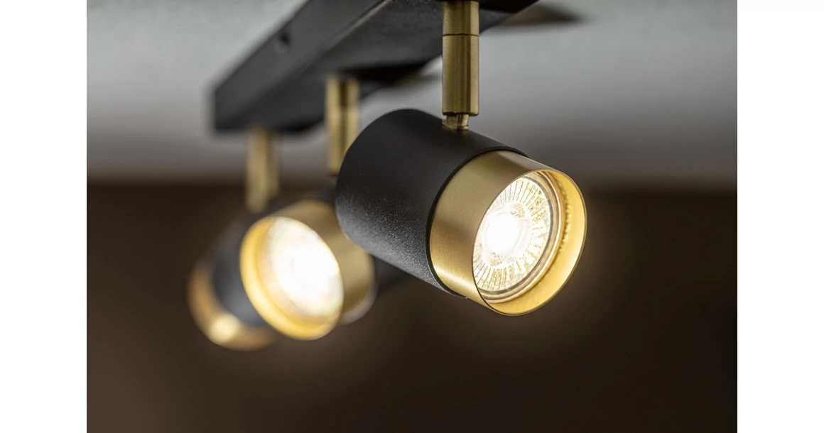 Kép 2/6 - Lámpa Mennyezeti lámpatest ORIO, aluminium, 43.0x5.5x14.0, IP20, 3*GU10, max. 50W, kör, fekete