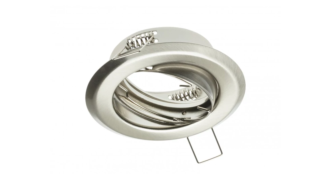 Kép 1/2 - Lámpa Mennyezeti lámpatest PARMA III, IP20, kör, inox, szögbeállítás