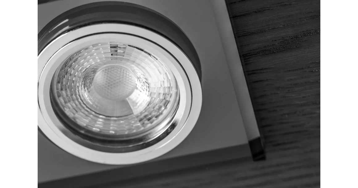 Kép 2/3 - Lámpa Mennyezeti lámpatest PALACE, IP20, négyzet, fehér, üveg