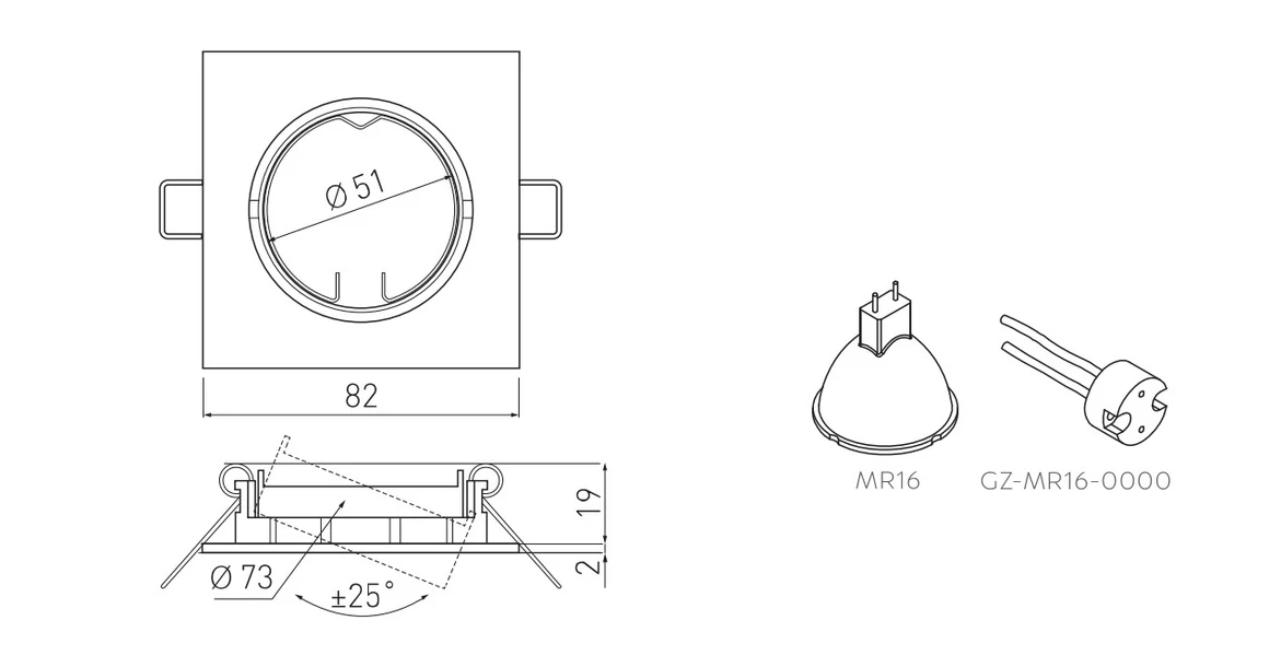Kép 2/2 - Lámpa Mennyezeti lámpatest PORTO-K szabályozható, IP20, régi arany,  Aluminium