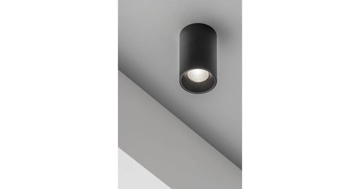 Kép 4/5 - Lámpa Mennyezeti lámpatest PRIME, 10W, 1000lm, AC220-240V, 50/60 Hz, PF>0,5, Ra≥80, IP20, IK06, 36°, 4000K, fekete