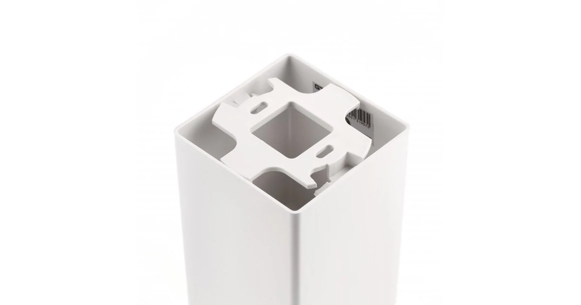 Kép 3/4 - Lámpa Mennyezeti lámpatest RESTO, PC, 80x80x125 mm, IP20, max 20W, négyzet, fehér