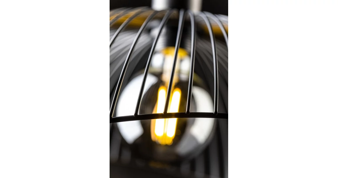 Kép 3/8 - Lámpa Mennyezeti lámpatest RETO 1,4137,AC220-240V,50/60Hz,1*E27,IP20,átmérő 40CM,egyes,fekete