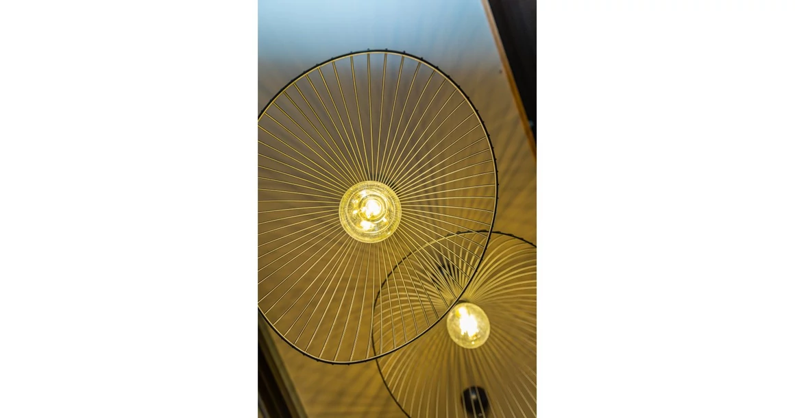 Kép 2/6 - Lámpa Mennyezeti lámpatest RETO 2, 4151,AC220-240V,50/60Hz,1*E27,IP20,átmérő 50CM,egyes,fekete