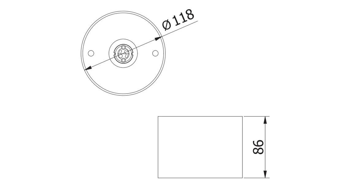 Kép 5/5 - Lámpa Mennyezeti lámpatest SAKURA, aluminium,120x85 mm, IP20, 1xES111 , kör, fehér