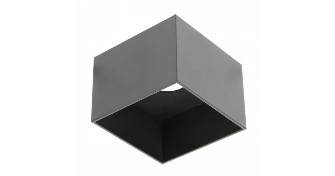 Kép 1/4 - Lámpa Mennyezeti lámpatest  SAKURA, aluminium, 120x120x85 mm,IP20,1xES111 négyzet, fekete