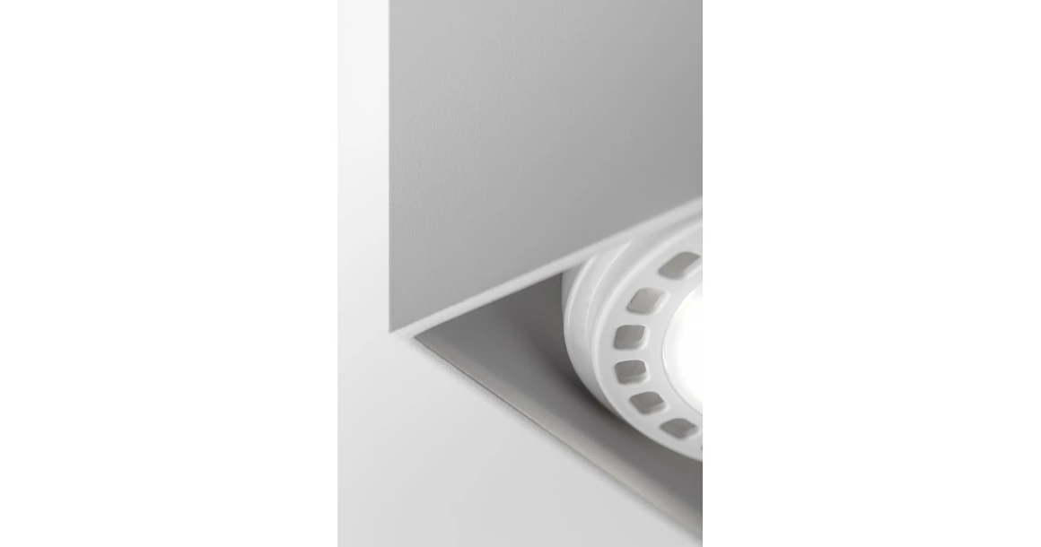 Kép 3/4 - Lámpa Mennyezeti lámpatest  SAKURA, aluminium, 120x120x85 mm,IP20,1xES111 négyzet, fehér