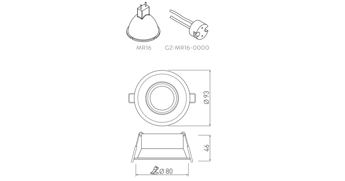 Kép 5/5 - Lámpa Mennyezeti lámpatest SALTO, IP20, kör, fehér (öntött alumínium)