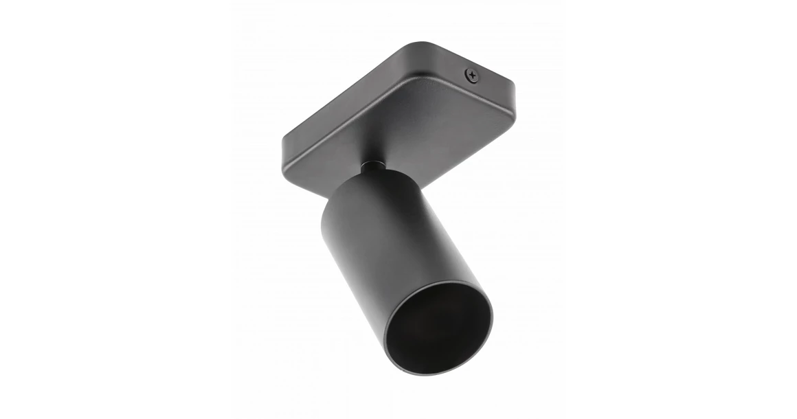 Kép 1/5 - Lámpa Fali lámpatest SANTO BIS, aluminium, IP20, max. 20W,egy , kör, fekete