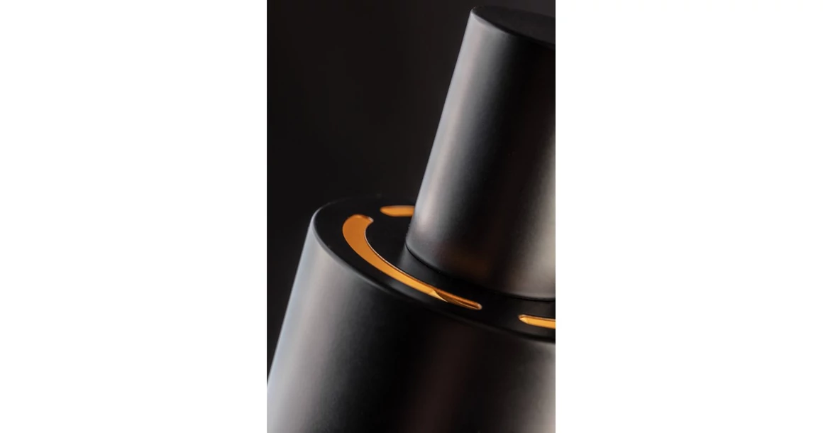 Kép 4/8 - Lámpa Asztali SELVIA II, 5570, max.250V, 50/60Hz, 1*E14, max.25 W, átmérő 10 cm, IP20, fekete/arany