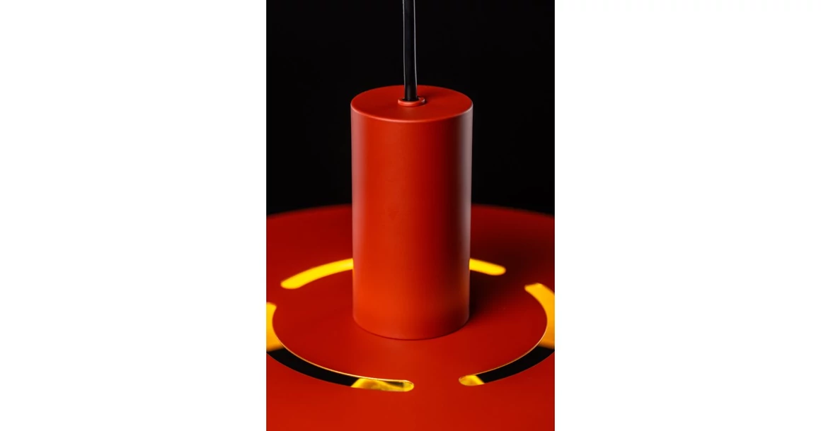 Kép 5/7 - Lámpa Mennyezeti lámpatest SELVIA II, 5518, max. 250V, 50/60Hz, 1*E27, max.40 W, IP20, átmérő 30 cm, piros