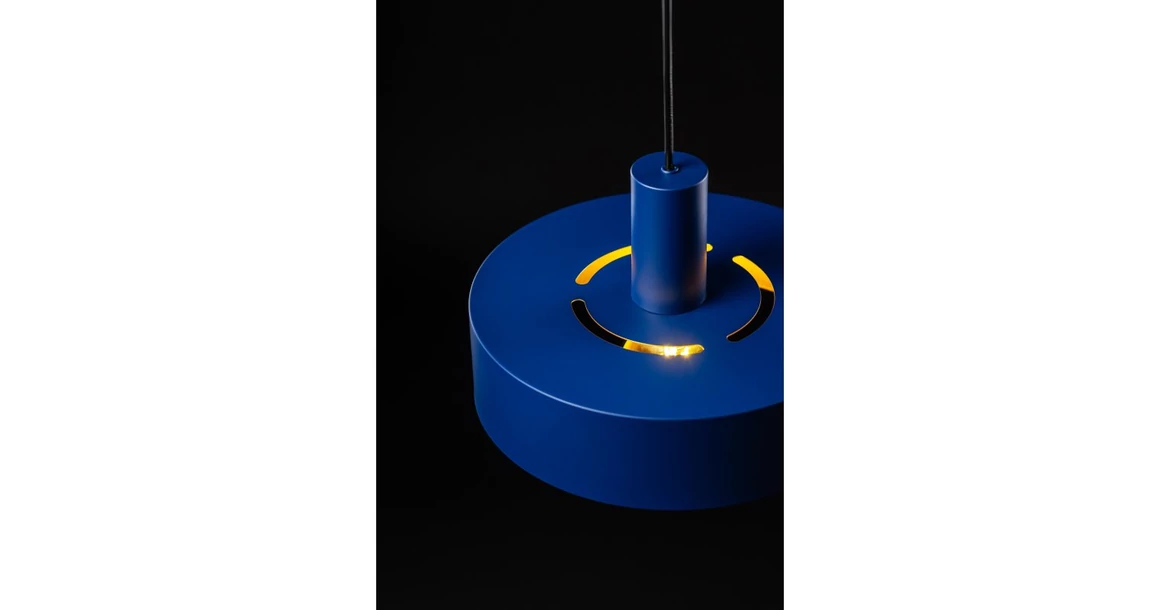 Kép 6/7 - Lámpa Mennyezeti lámpatest SELVIA II, 6010, max. 250V, 50/60Hz, 1*E27,  max.40 W,  IP20,  átmérő 30 cm,  sötétkék