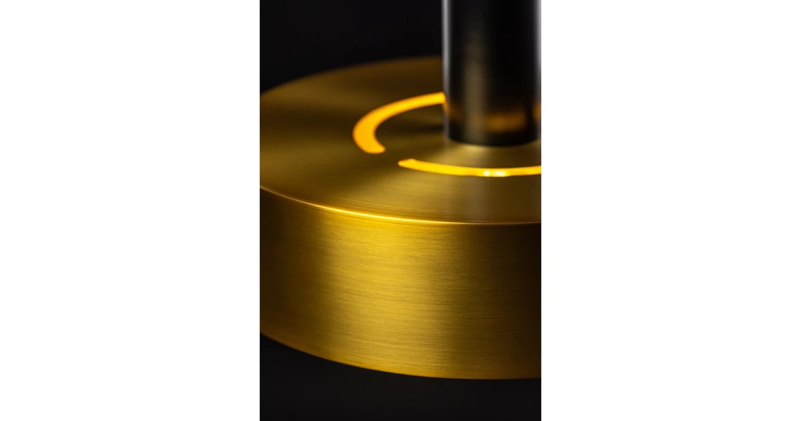 Kép 6/7 - Lámpa Mennyezeti lámpatest SELVIA II, 5679, max. 250V, 50/60Hz, 1*E27, max.40 W,  IP20, átmérő 30 cm, arany/fekete