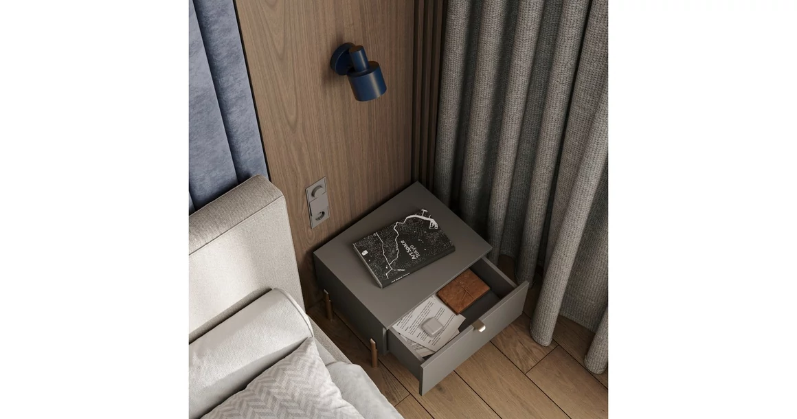 Kép 2/5 - Lámpa Fali lámpatest SELVIA II, 9515, max250V, 50/60Hz, 1*E14, max.25 W, IP20, átmérő 10 cm, sötétkék