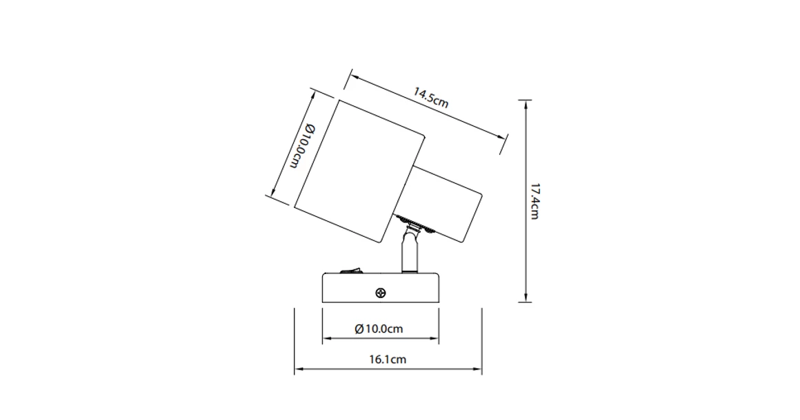 Kép 5/5 - Lámpa Fali lámpatest SELVIA II, 9515, max250V, 50/60Hz, 1*E14, max.25 W, IP20, átmérő 10 cm, sötétkék