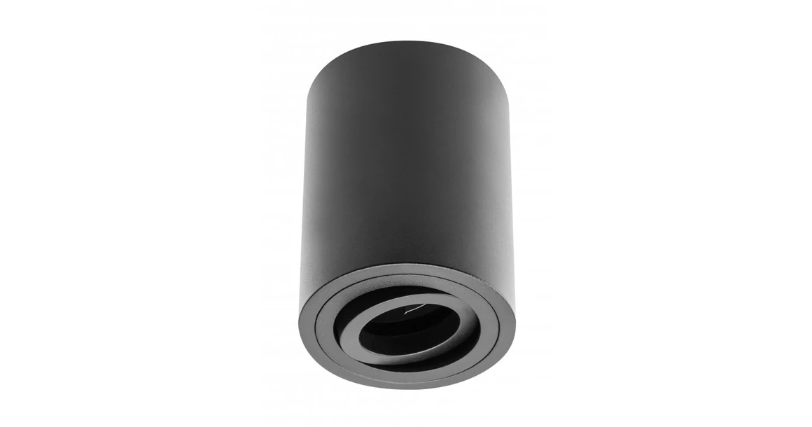 Kép 1/3 - Lámpa Mennyezeti lámpatest SENSA, aluminium, 85x115, IP20, max 50W, kör, fekete