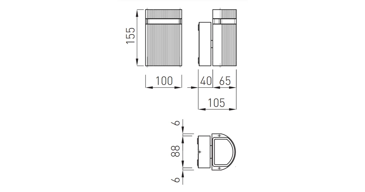 Kép 2/2 - Lámpa Fali lámpa SILVA 1-irányú, GU10, MAX. 50W, IP54, AC220-240V, 50/60Hz, szürke