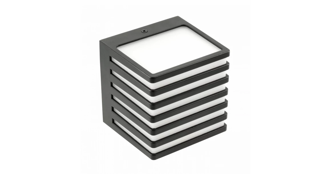 Kép 1/4 - Lámpa Fali lámpa SIROLO LED 10W, 1000lm, IP54, AC220-240V, 50/60Hz,4000K, fekete
