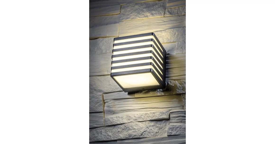 Kép 2/4 - Lámpa Fali lámpa SIROLO LED 10W, 1000lm, IP54, AC220-240V, 50/60Hz,4000K, fekete