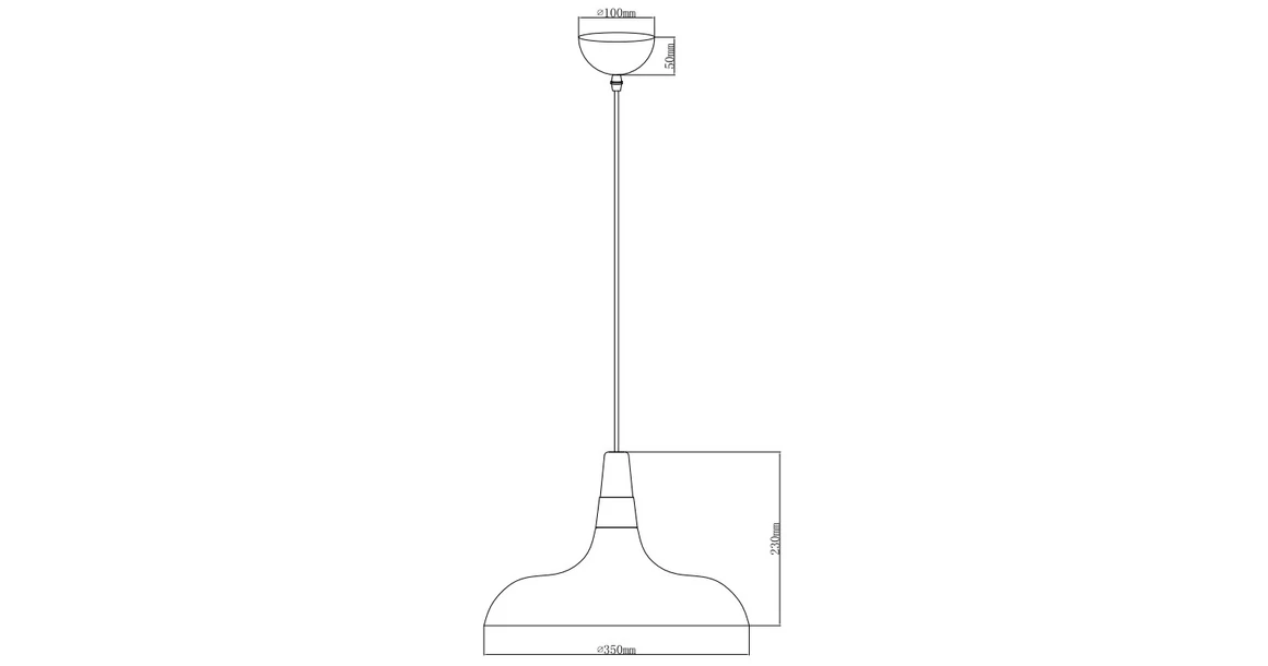 Kép 3/3 - Lámpa Mennyezeti lámpatest SKANDI 4,7504,AC220-240V,50/60Hz,1*E27,IP20,átmérő 35CM,egyes,fehér