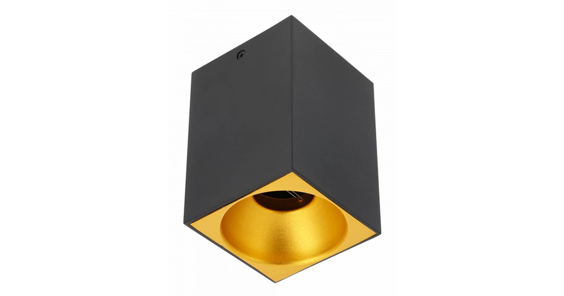 Kép 1/2 - Lámpa Mennyezeti lámpatest TENSA,aluminium, 90x90x140 mm, IP20, GU10 max. 20W, négyzet, fekete