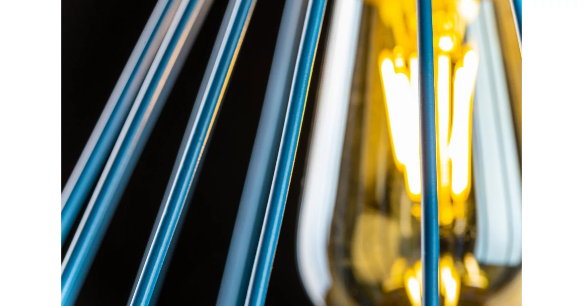 Kép 4/6 - Lámpa Mennyezeti lámpatest TESS,2578,AC220-240V,50/60Hz,1*E27,IP20,átmérő 24cm,egyes,kék